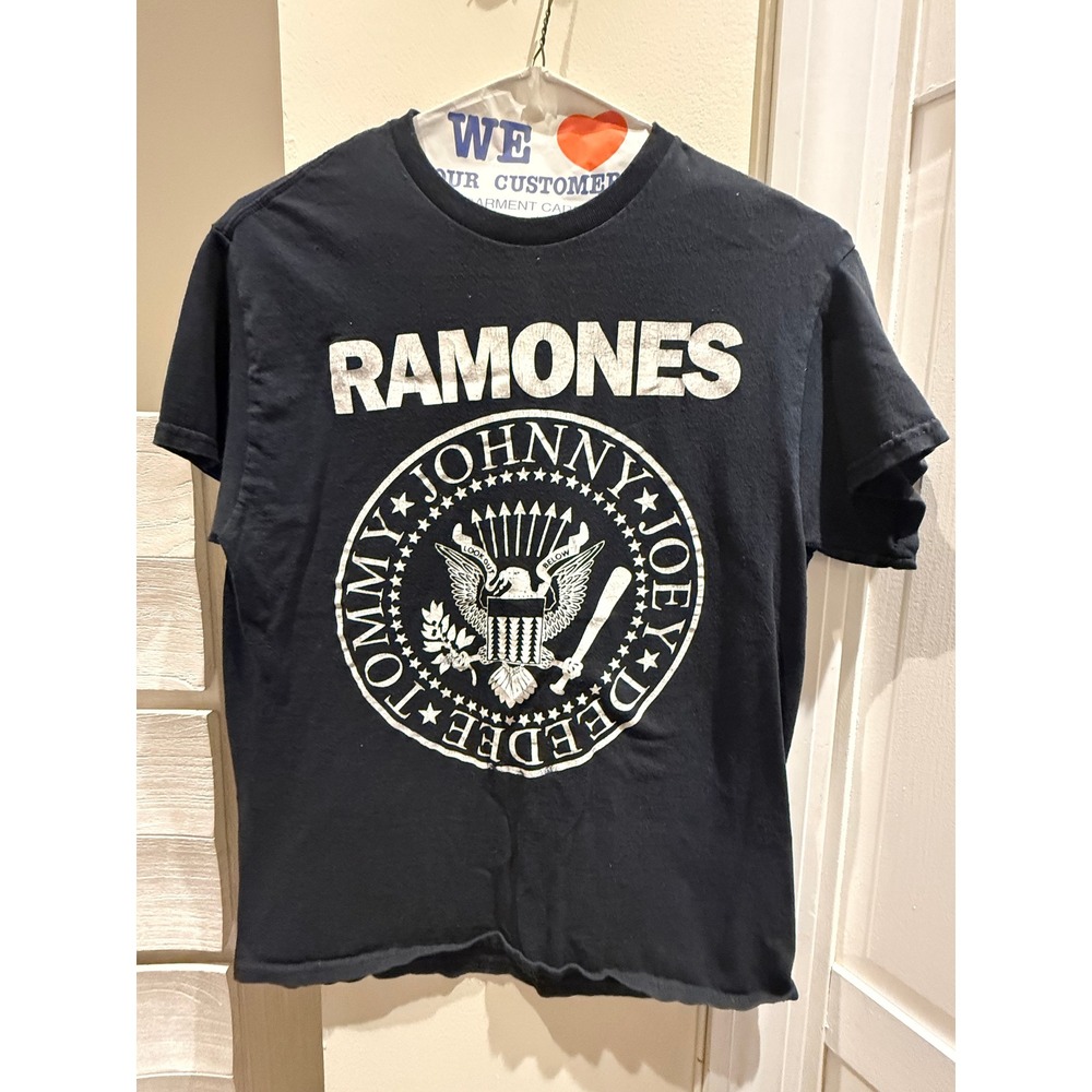 Ramones Presidential Seal Graphic T-Shirt Black Mens Medium Punk Rock Tee